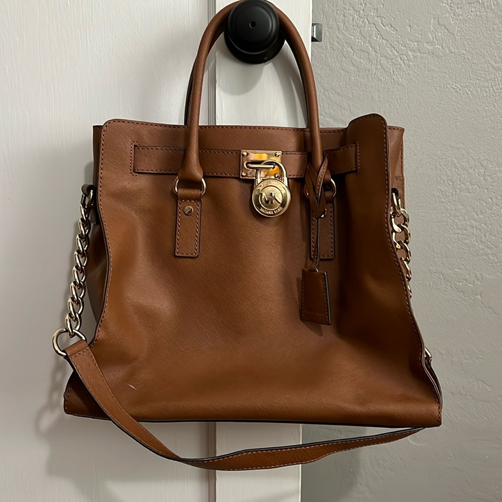 Michael Kors Tan Hamilton Bag